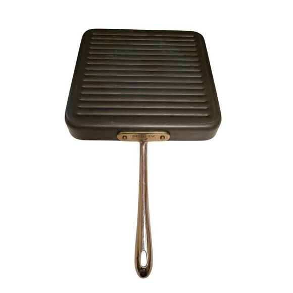 All-Clad 11" Square Grill, Nonstick Cookware, HA1 Hard Anodized GUC - Picture 2 of 11